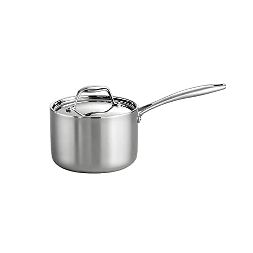 Tramontina Tri-Ply Clad Covered Saucepan, 2 qt