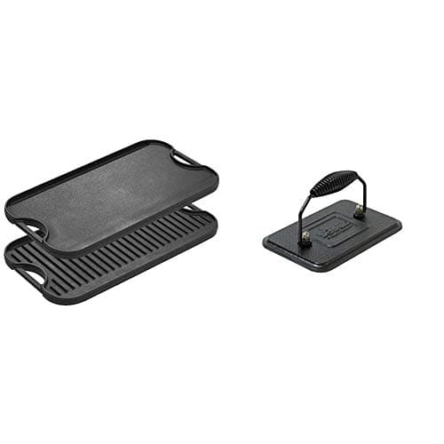 Lodge Cast Iron Reversible Grill/Griddle, 20 x 10.44 in