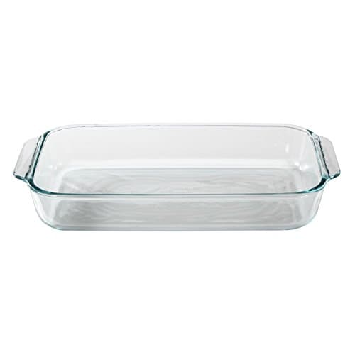 Pyrex Basics Oblong Glass Baking Dish, 3 qt