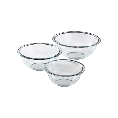 Pyrex 3-Piece Glass Mixing Bowl Set