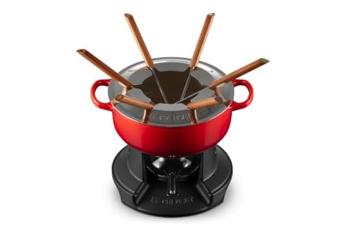 Le Creuset Alpine Fondue Set, Enameled Cast Iron, 2.5 qt