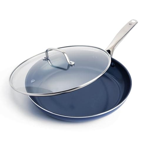 Blue Diamond Diamond Ceramic Nonstick Fry Pan with Lid, 12 in