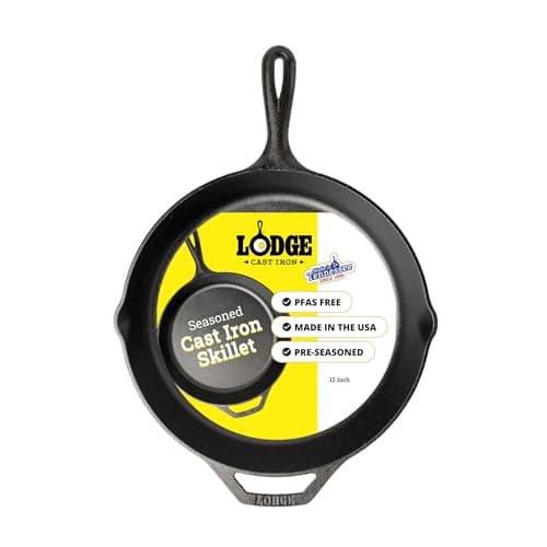 Lodge Seasoned Cast Iron Skillet, 12 in (L10SK3)
