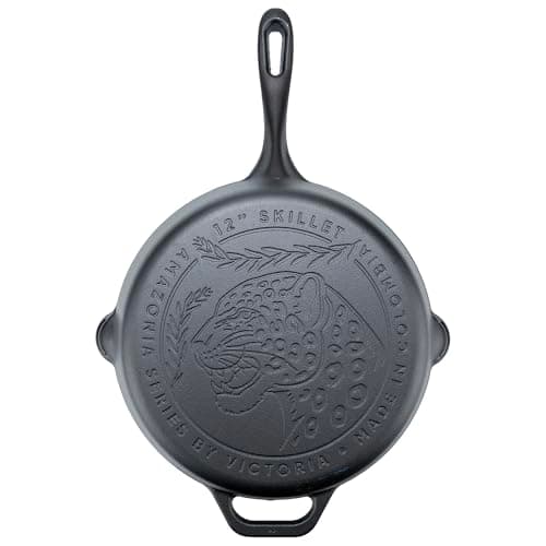 Victoria Cast Iron Skillet, 12 in