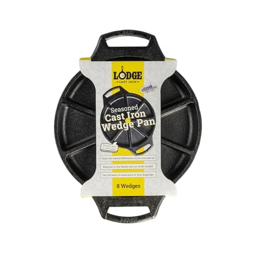 Lodge Seasoned Cast Iron Wedge Pan, 8 Wells