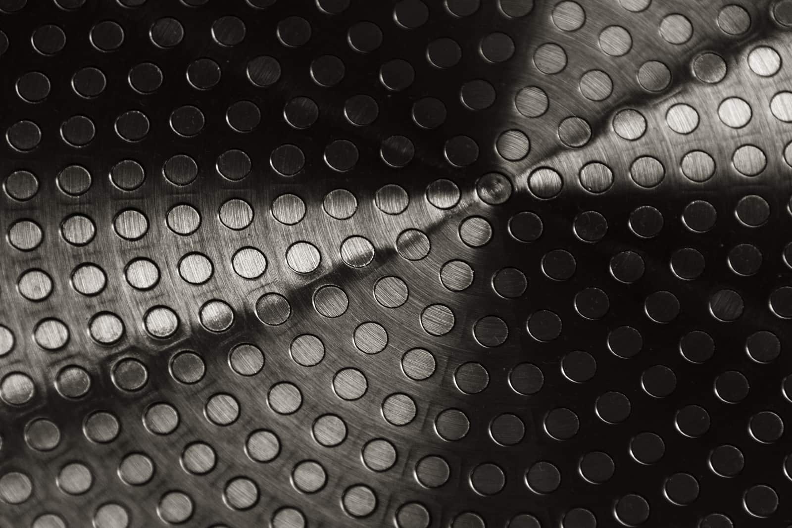 Close up of a nonstick pan cooking surface