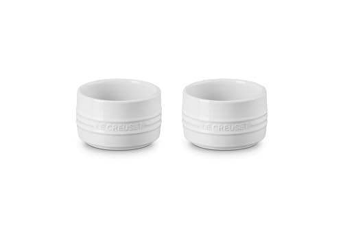 Le Creuset Stoneware Round Straight Wall Ramekin, Set of 2